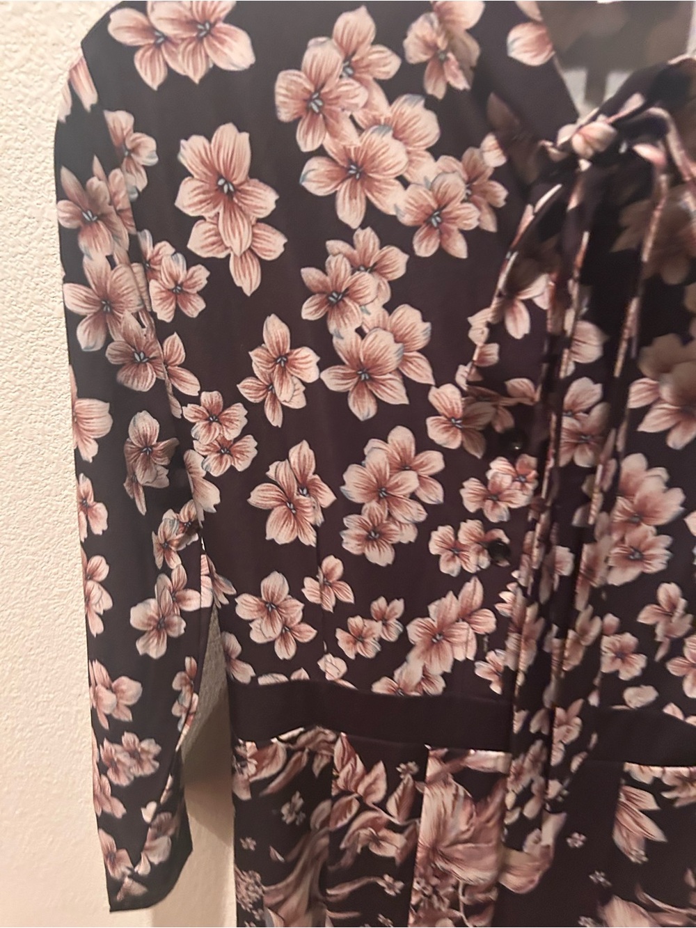 Dalia Macphee Floral Tie-Neck Maxi Dress - Picture 4 of 5